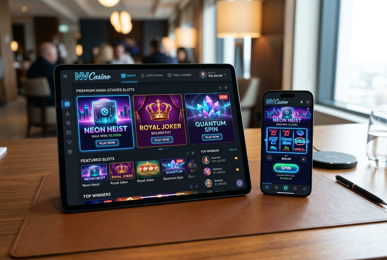 Interfejs kasyna NV Casino